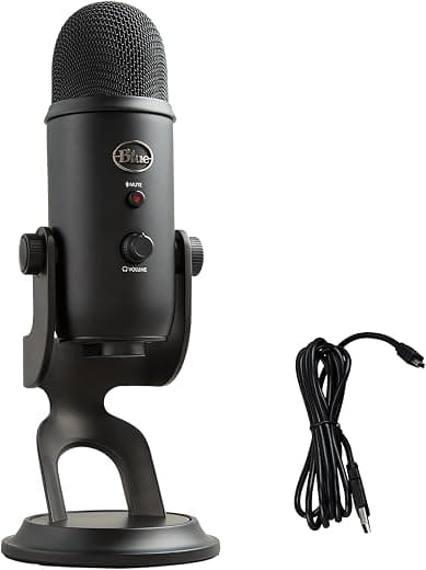 Logitech G Blue Yeti USB Microphone - Multipattern, Blackout
